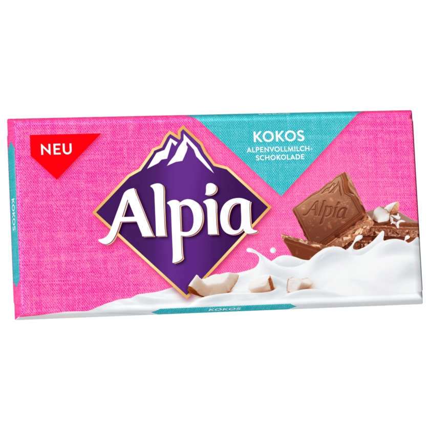 Alpia Kokos Alpenvollmilchschokolade 100g
